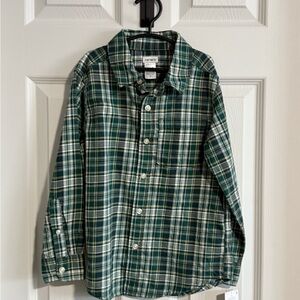 Carter's Green Plaid Boy’s Shirt
